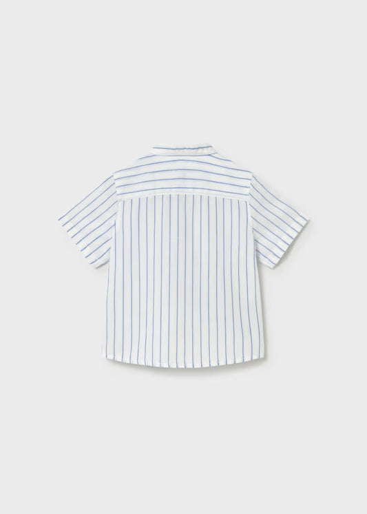 MAYORAL COTTON LINEN STRIPED SHIRT