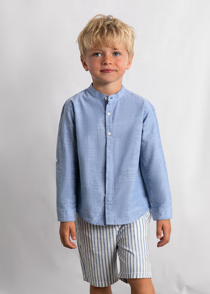 MAYORAL LINEN SHIRT AND BERMUDA SHORTS SET