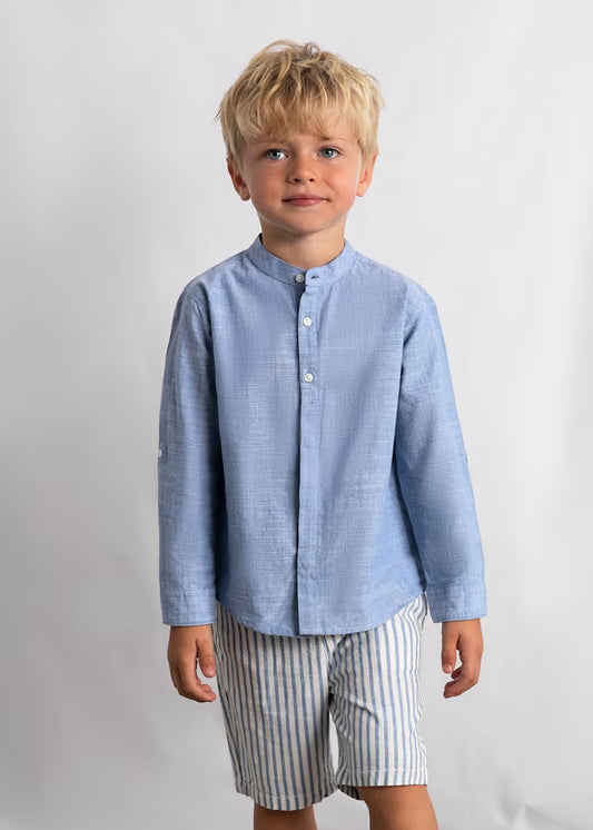 MAYORAL LINEN SHIRT AND BERMUDA SHORTS SET