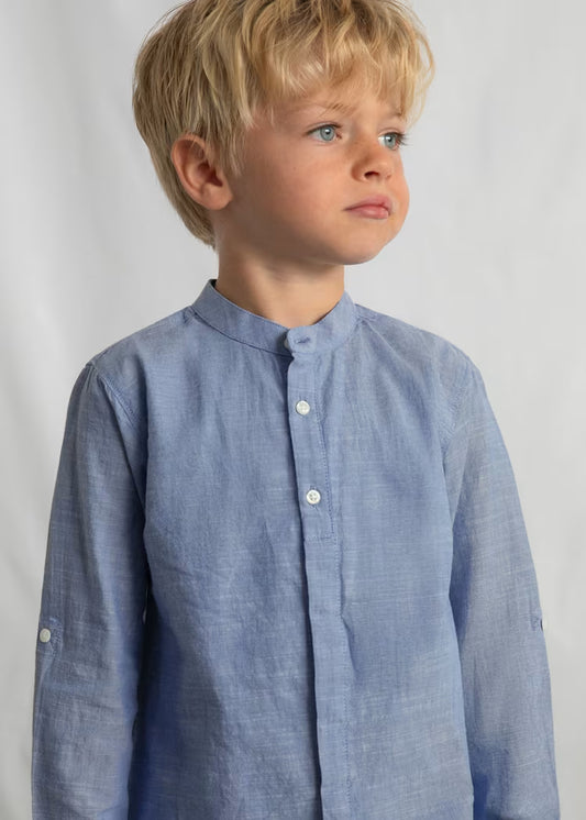 MAYORAL LINEN SHIRT AND BERMUDA SHORTS SET