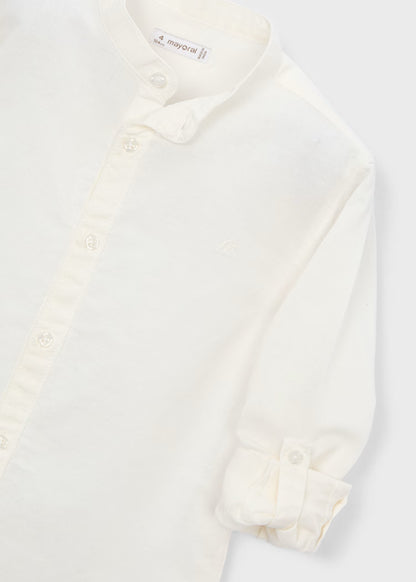 _MAYORAL MAO COLLAR LINEN SHIRT