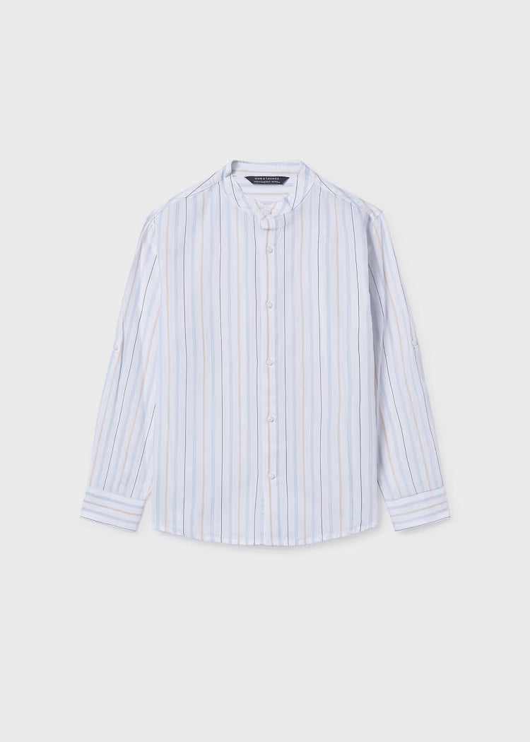 MAYORAL LONG-SLEEVED SHIRT WITH MANDARIN COLLAR