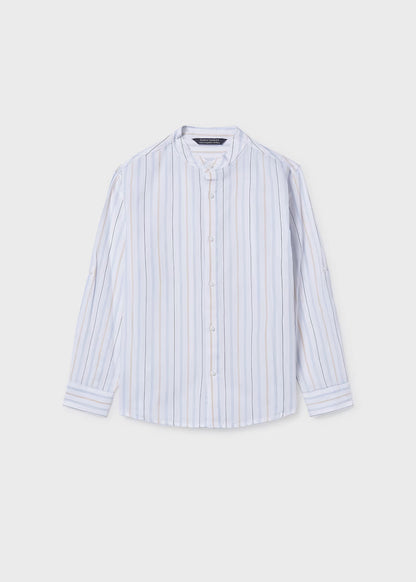MAYORAL LONG-SLEEVED SHIRT WITH MANDARIN COLLAR