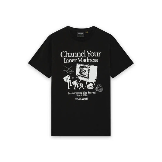 LYLE & SCOTT TV CHANNEL GRAPHIC T SHIRT