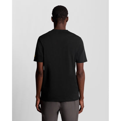 LYLE&SCOTT STRIPED GRAPHIC LOGO T SHIRT