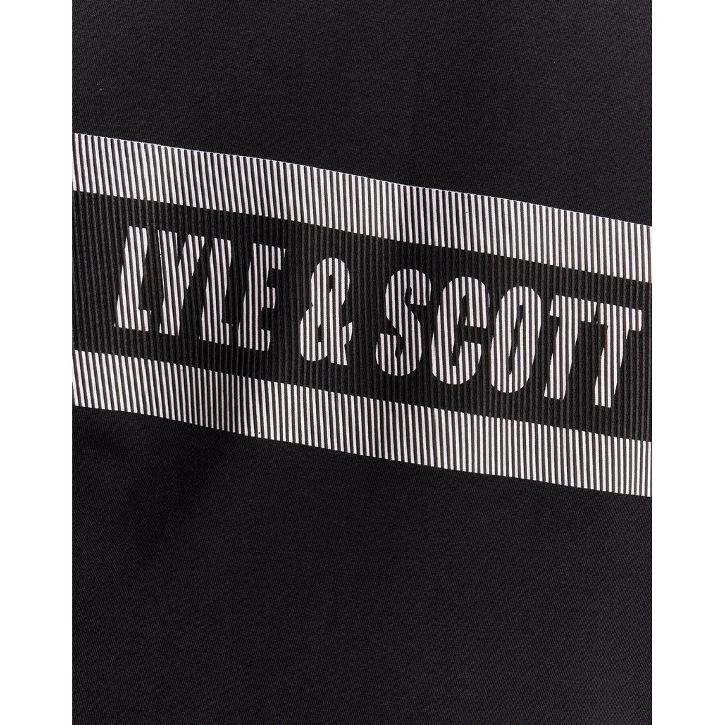 LYLE&SCOTT STRIPED GRAPHIC LOGO T SHIRT