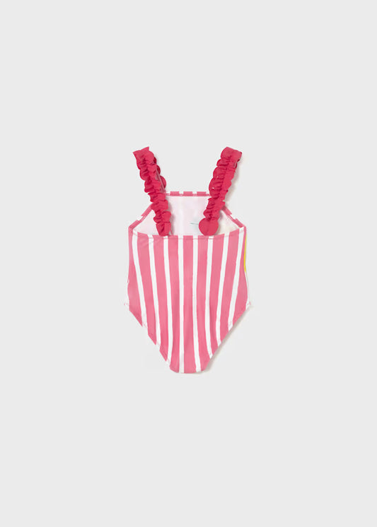 MAYORAL GIRLS STRIPED SWIMSUIT