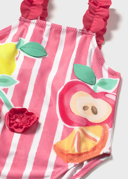 MAYORAL GIRLS STRIPED SWIMSUIT