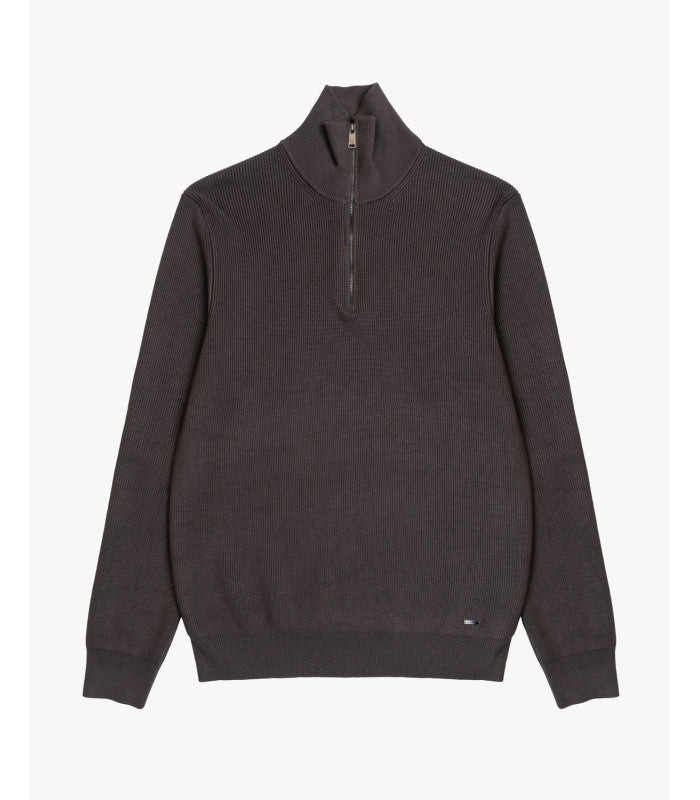 GIANNI LUPO KNITTED HALF ZIP SWEATER