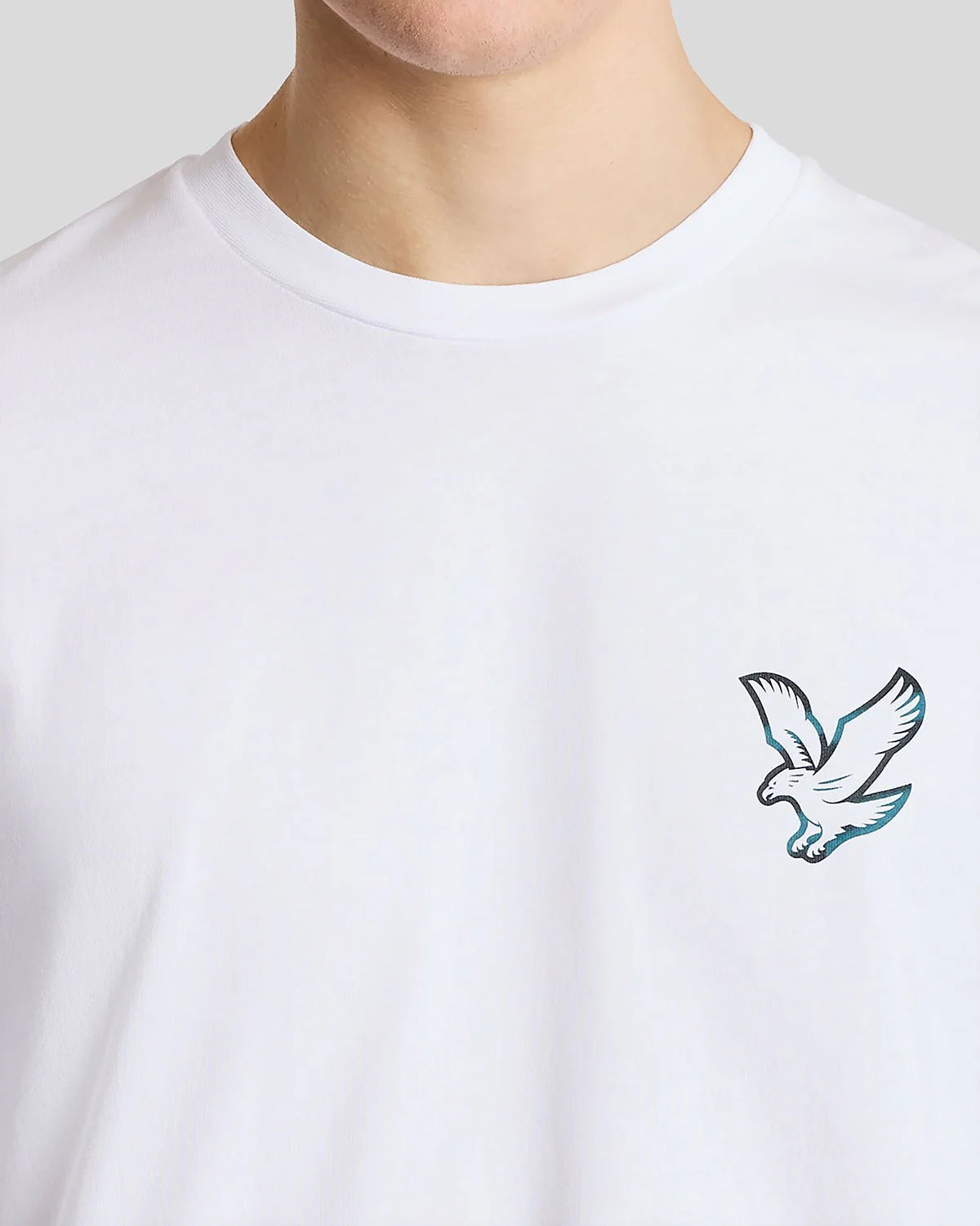 LYLE & SCOTT CHROME EAGLE GRAPHIC T SHIRT