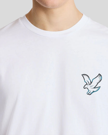 LYLE & SCOTT CHROME EAGLE GRAPHIC T SHIRT