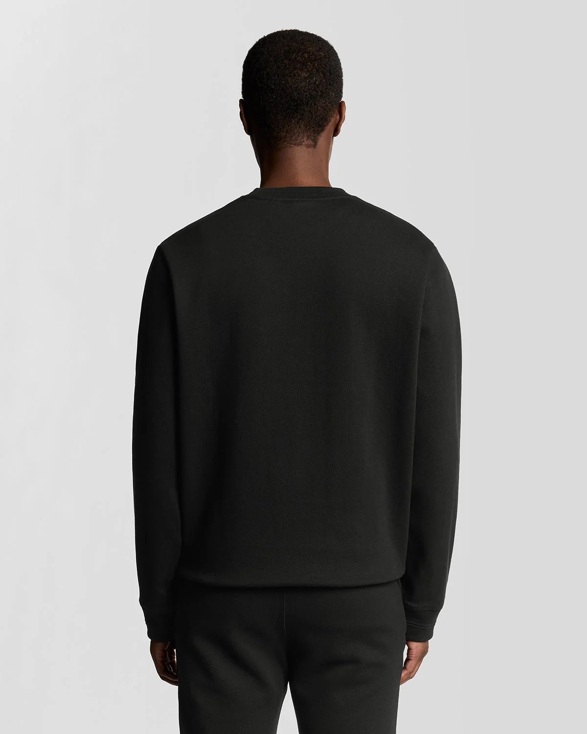 LYLE&SCOTT DIAGONAL WAVE CREW NECK SWEATSHIRT