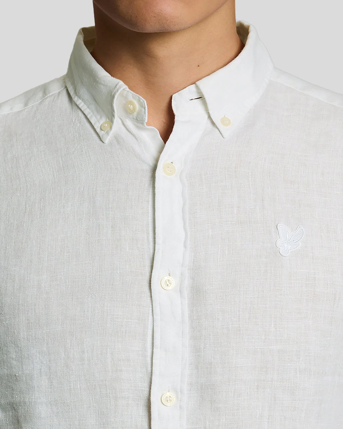 LYLE & SCOTT LINEN BUTTON DOWN SHIRT