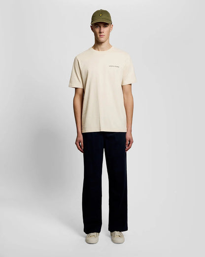 LYLE & SCOTT SCRIPT LOGO COTTON CREW NECK