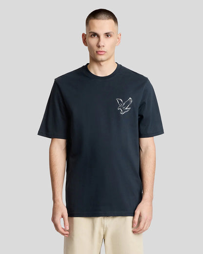 LYLE & SCOTT CHROME EAGLE GRAPHIC T SHIRT