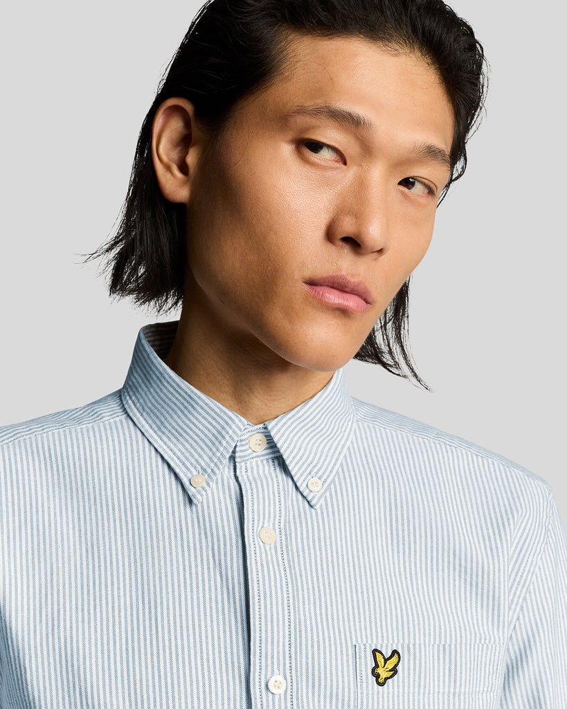 LYLE&SCOTT STRIPE OXFORD SHIRT