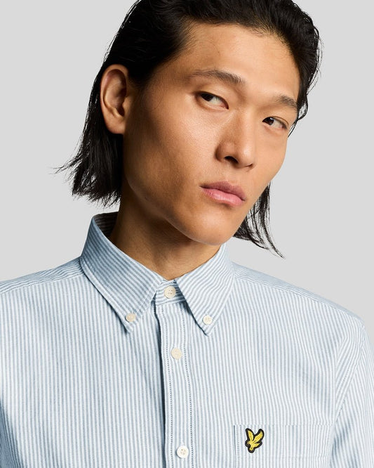 LYLE&SCOTT STRIPE OXFORD SHIRT
