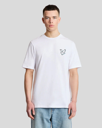 LYLE & SCOTT CHROME EAGLE GRAPHIC T SHIRT