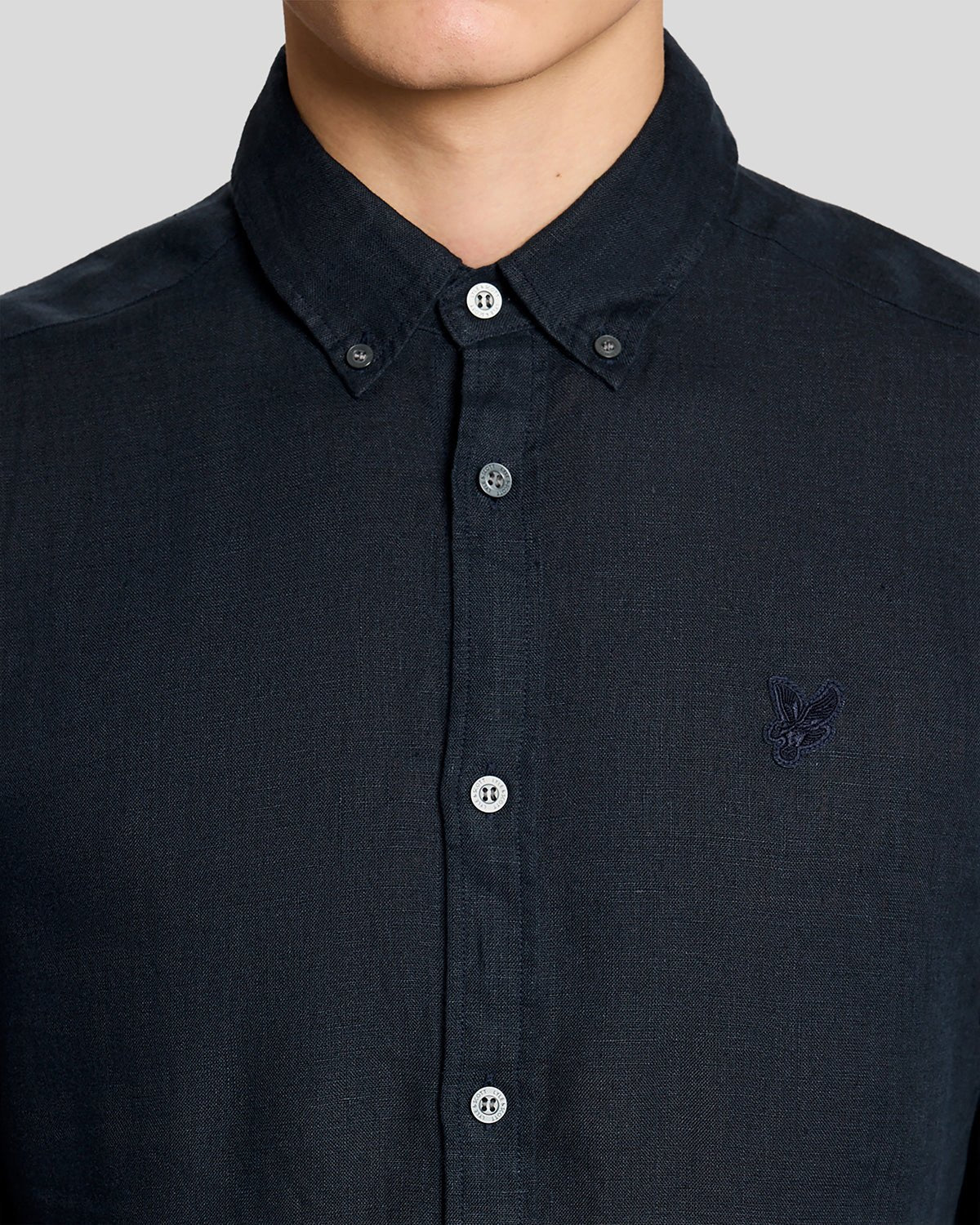 LYLE & SCOTT LINEN BUTTON DOWN SHIRT