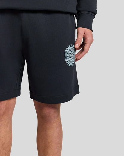 LYLE & SCOTT GRAPHIC BADGE COTTON SWEAT SHORTS