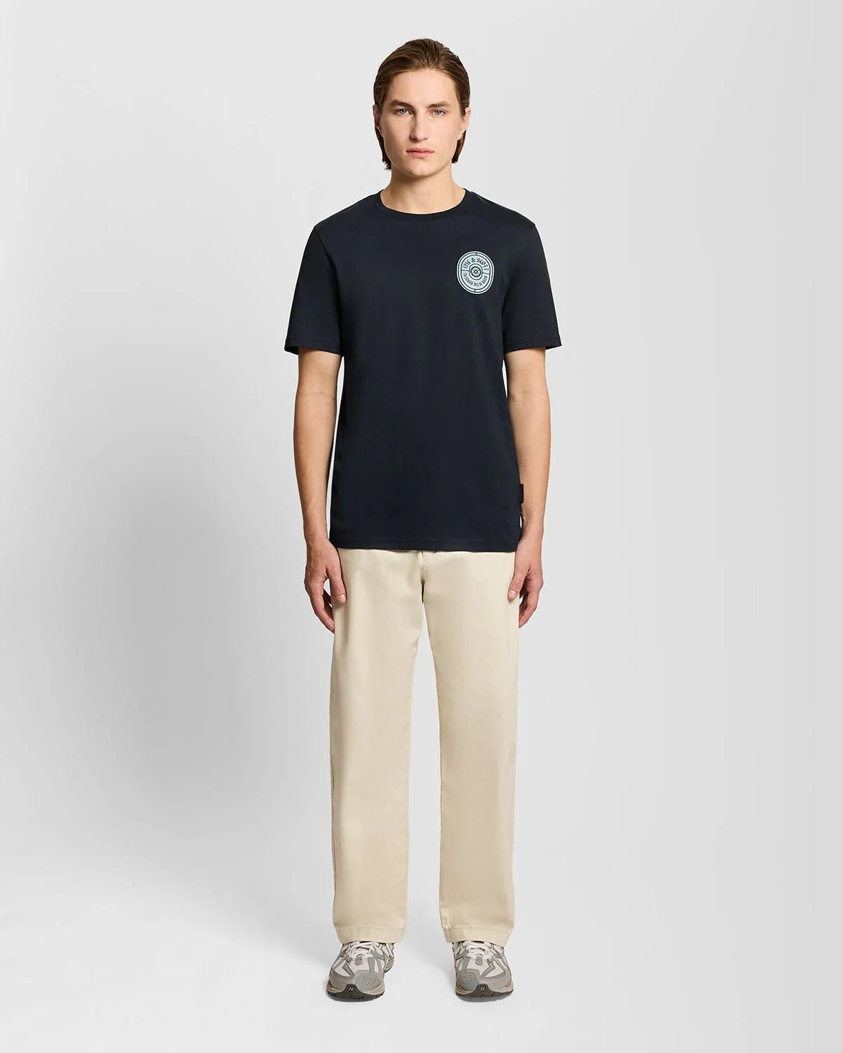 LYLE & SCOTT GRAPHIC BADGE COTTON T-SHIRT