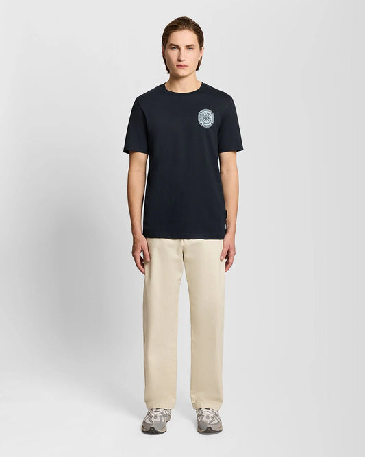 LYLE & SCOTT GRAPHIC BADGE COTTON T-SHIRT