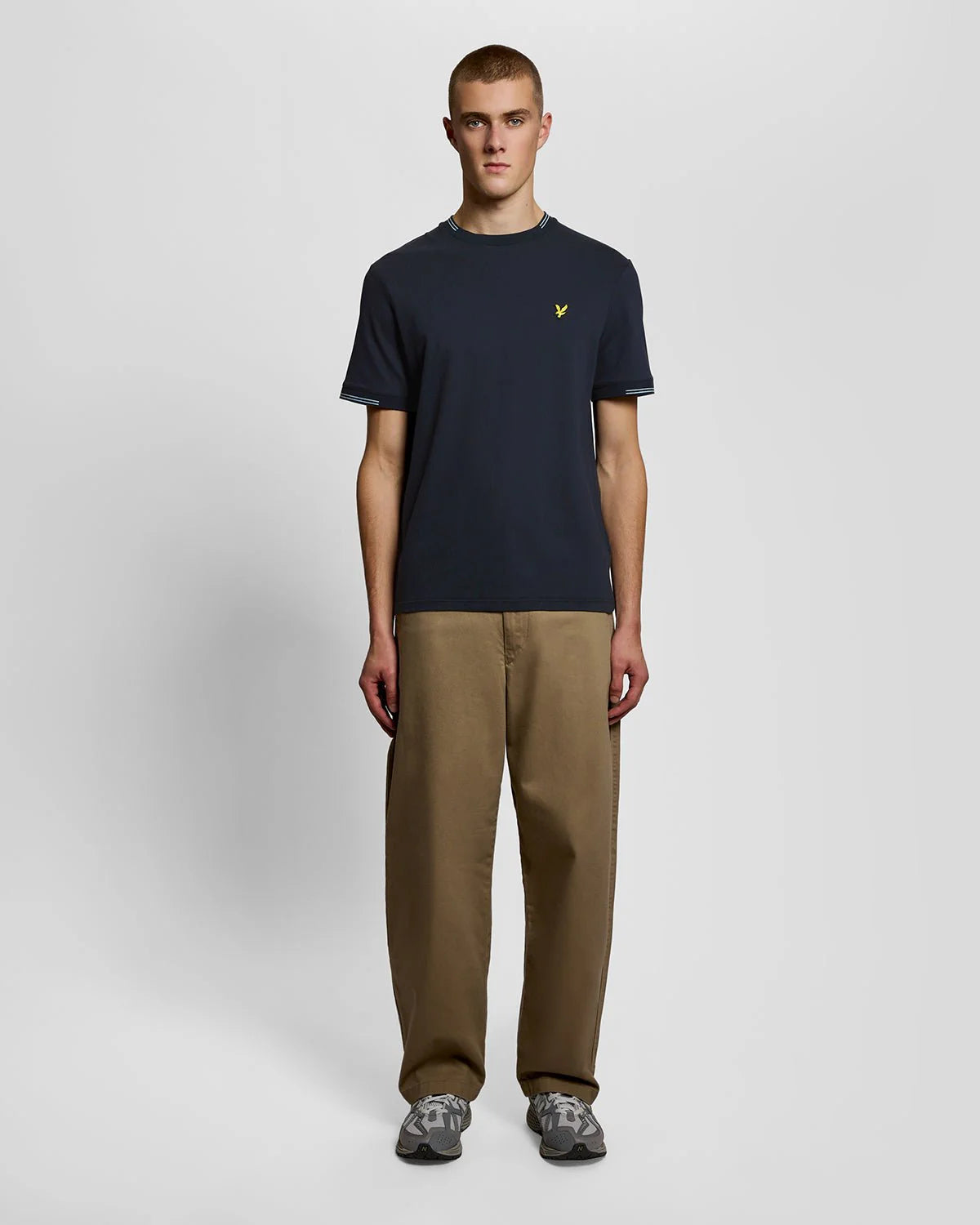 LYLE &  SCOTT PLUS SIZE TIPPED CREW NECK