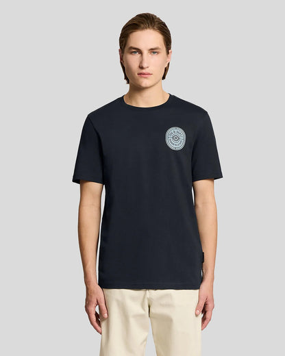 LYLE & SCOTT GRAPHIC BADGE COTTON T-SHIRT