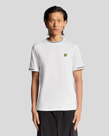 LYLE & SCOTT BIRDSEYE HALF TIPPED T SHIRT
