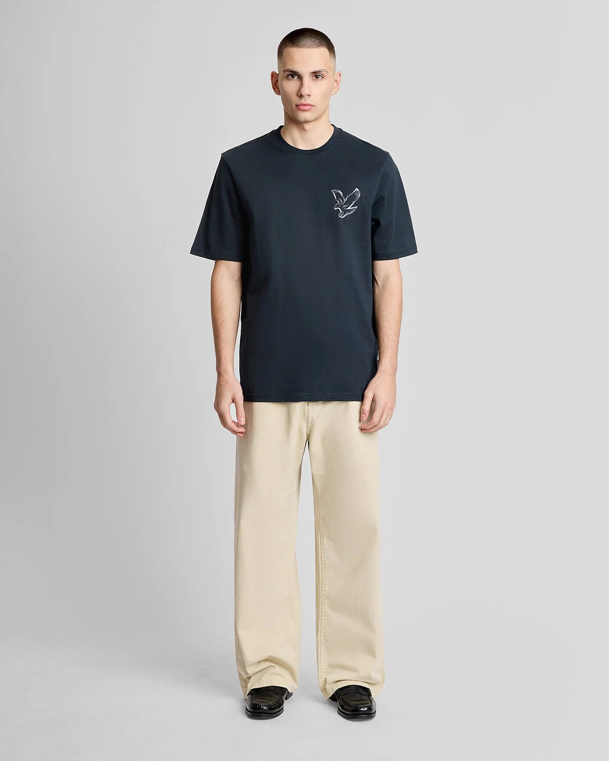 LYLE & SCOTT CHROME EAGLE GRAPHIC T SHIRT