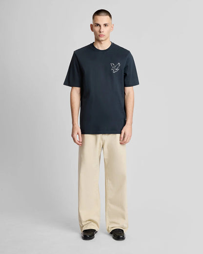 LYLE & SCOTT CHROME EAGLE GRAPHIC T SHIRT