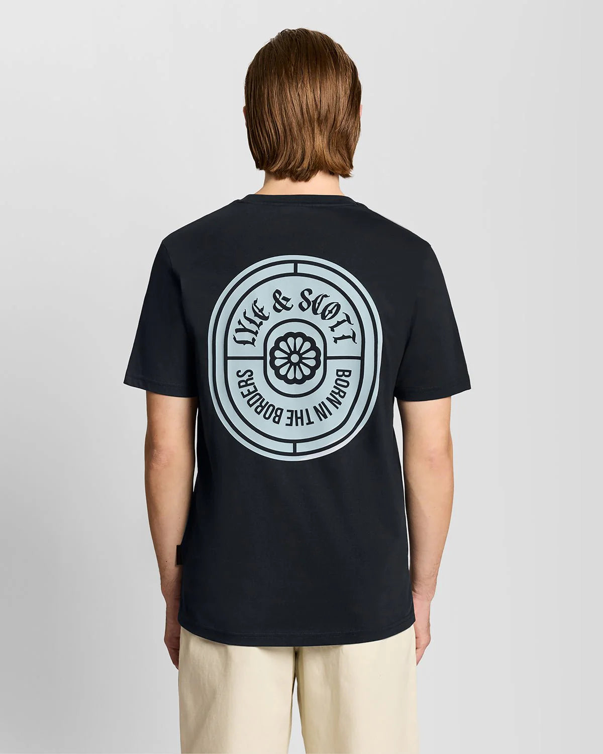 LYLE & SCOTT GRAPHIC BADGE COTTON T-SHIRT