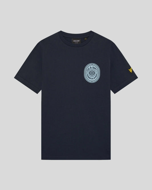 LYLE & SCOTT KIDS GRAPHIC BADGE COTTON T-SHIRT