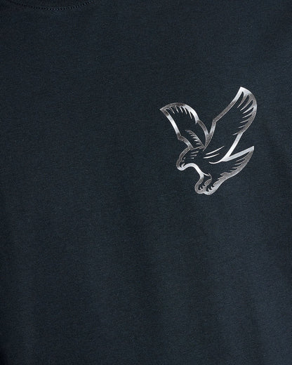 LYLE & SCOTT CHROME EAGLE GRAPHIC T SHIRT