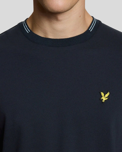 LYLE &  SCOTT PLUS SIZE TIPPED CREW NECK