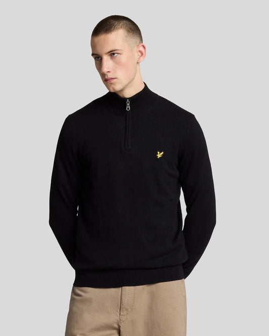 LYLE&SCOTT COTTON MERINO 1/4 ZIP JUMPER