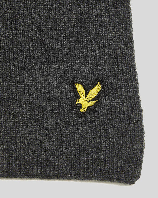 LYLE&SCOTT LAMBSWOOL BLEND RIBBED SCARF