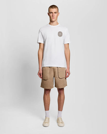 LYLE & SCOTT GRAPHIC BADGE COTTON T-SHIRT