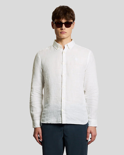 LYLE & SCOTT LINEN BUTTON DOWN SHIRT