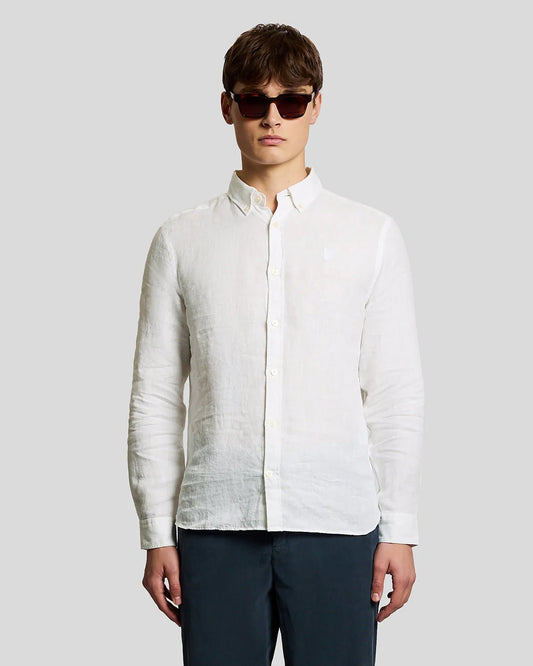 LYLE & SCOTT LINEN BUTTON DOWN SHIRT
