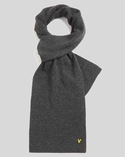 LYLE&SCOTT LAMBSWOOL BLEND RIBBED SCARF