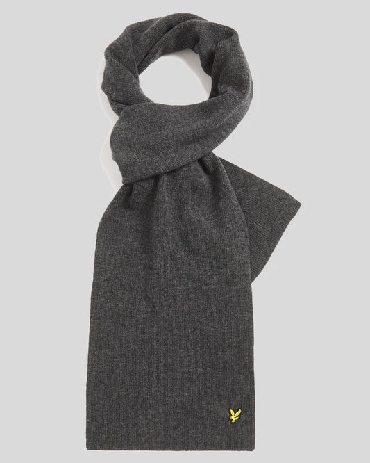 LYLE&SCOTT LAMBSWOOL BLEND RIBBED SCARF