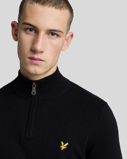 LYLE&SCOTT COTTON MERINO 1/4 ZIP JUMPER