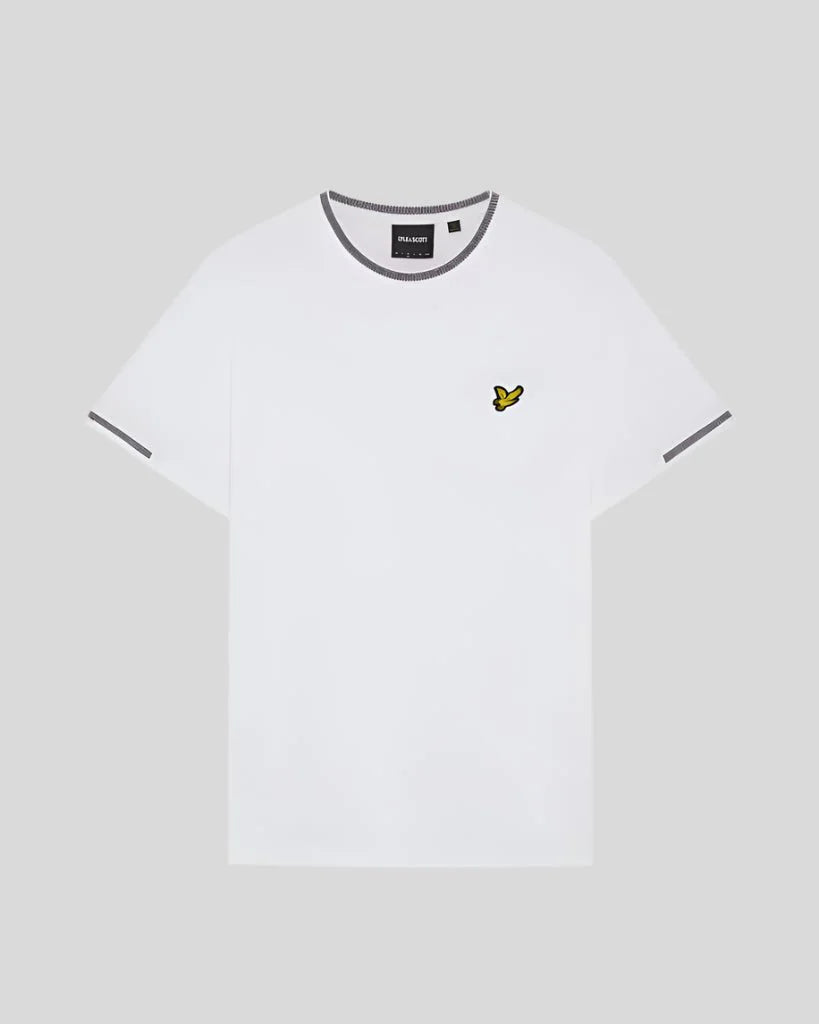 LYLE & SCOTT BIRDSEYE HALF TIPPED T SHIRT