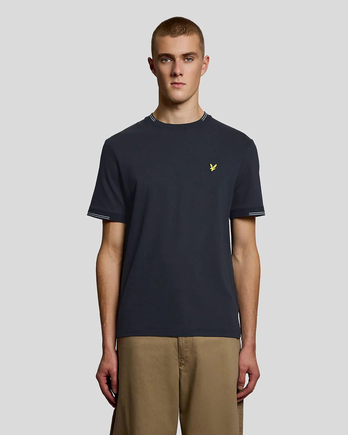 LYLE &  SCOTT PLUS SIZE TIPPED CREW NECK