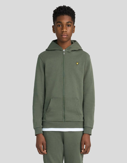 LYLE & SCOTT KIDS LOOPBACK COTTON FULL ZIP HOODIE