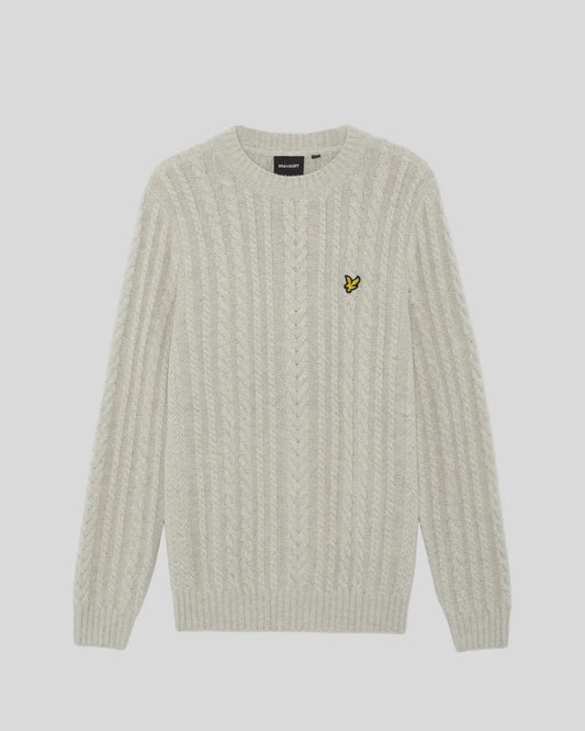 LYLE & SCOTT CABLE KNITT CREW NECK JUMPER