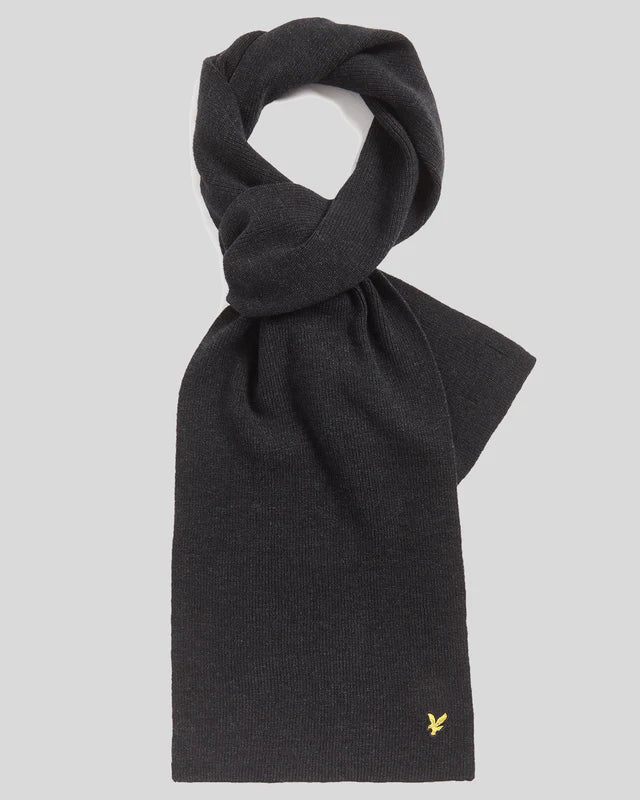 LYLE & SCOTT LAMBSWOOL BLEND RIBBED SCARF