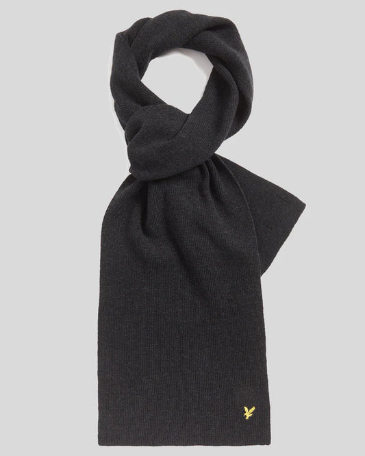 LYLE & SCOTT LAMBSWOOL BLEND RIBBED SCARF
