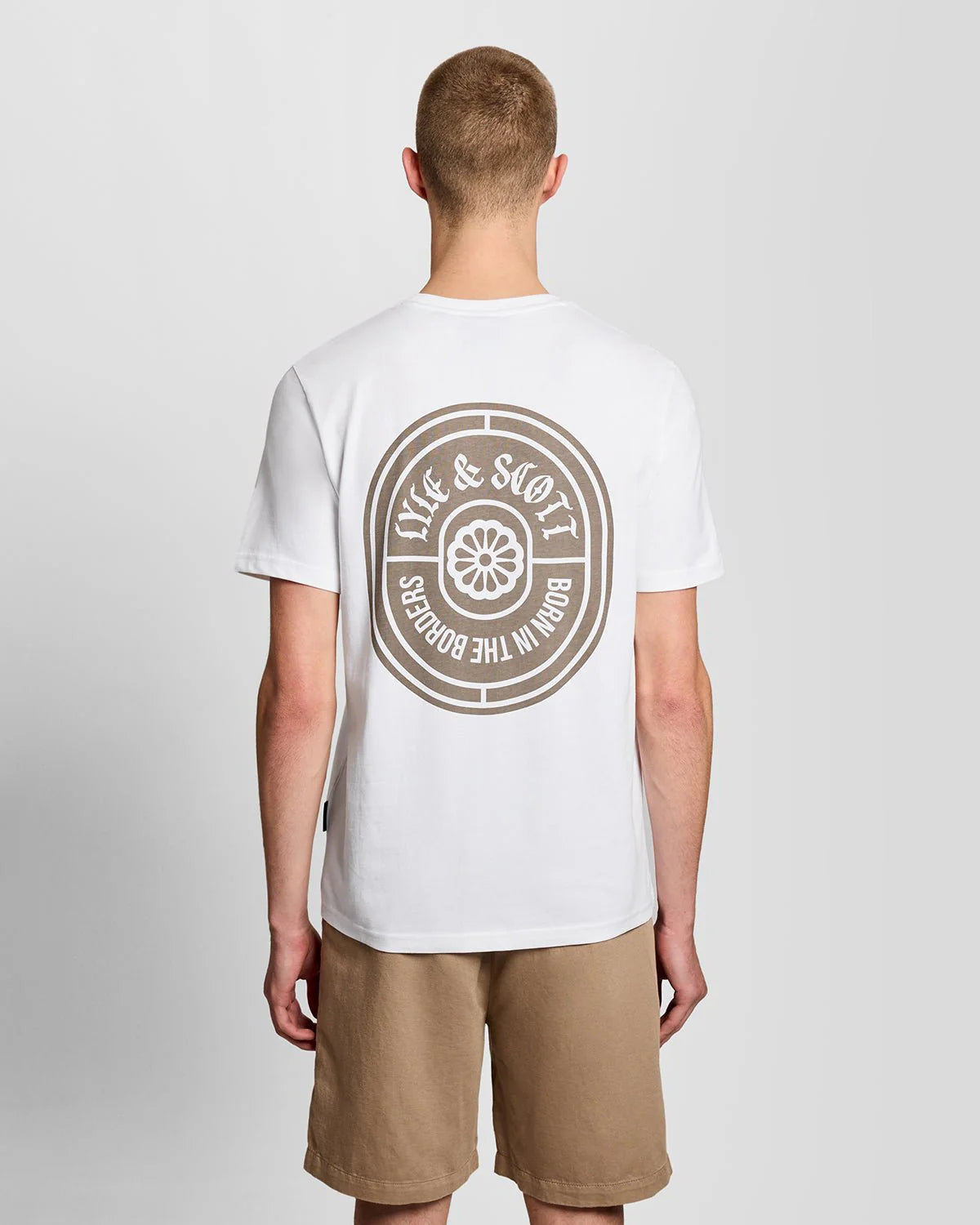 LYLE & SCOTT GRAPHIC BADGE COTTON T-SHIRT